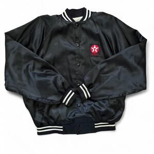 Vintage 80s Texaco jacket in black and red jacket size Large